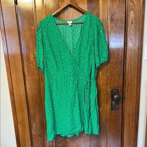 a new day Green Polka Dot Mini Dress
